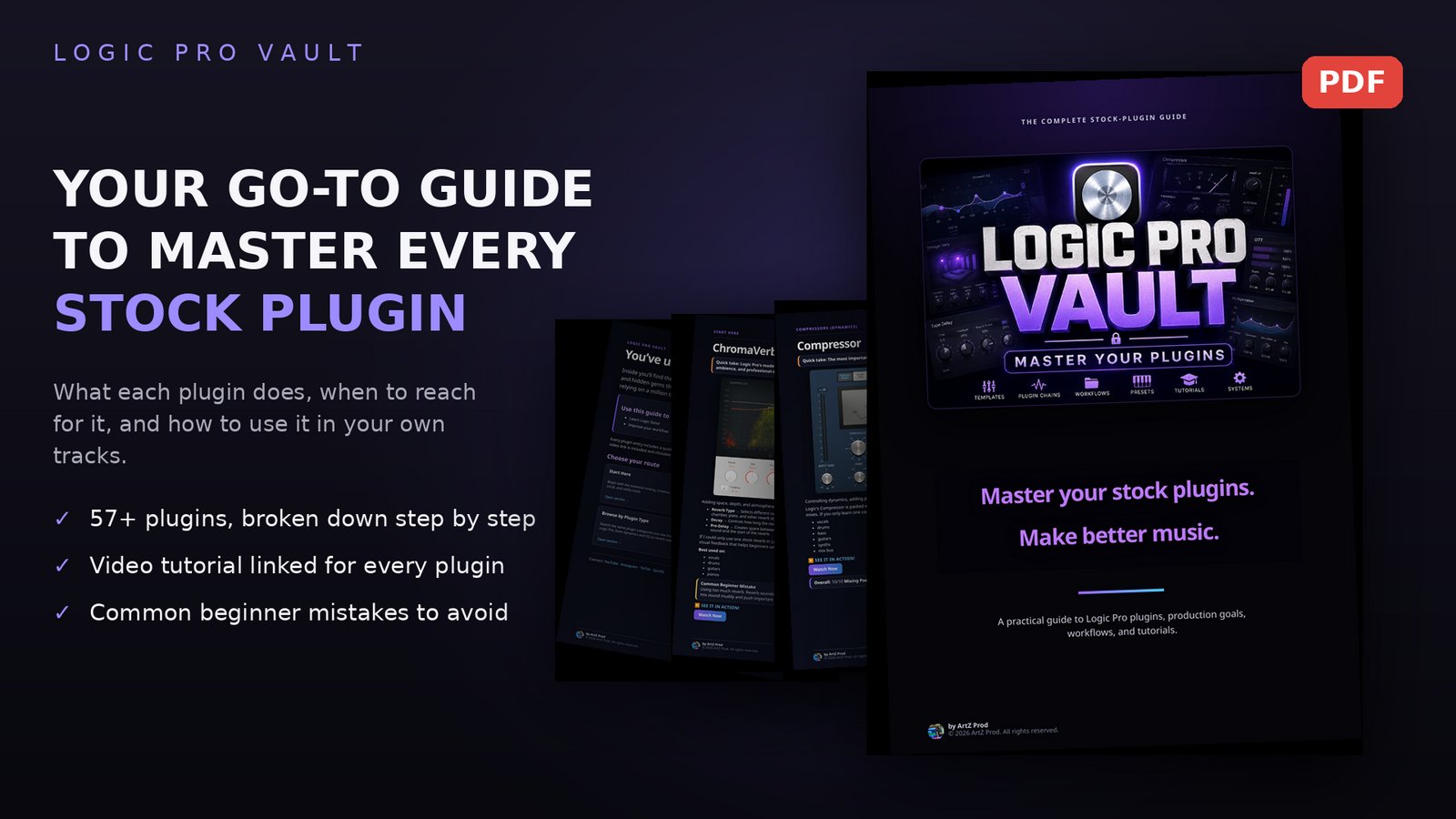 Logic Pro Vault — wide banner